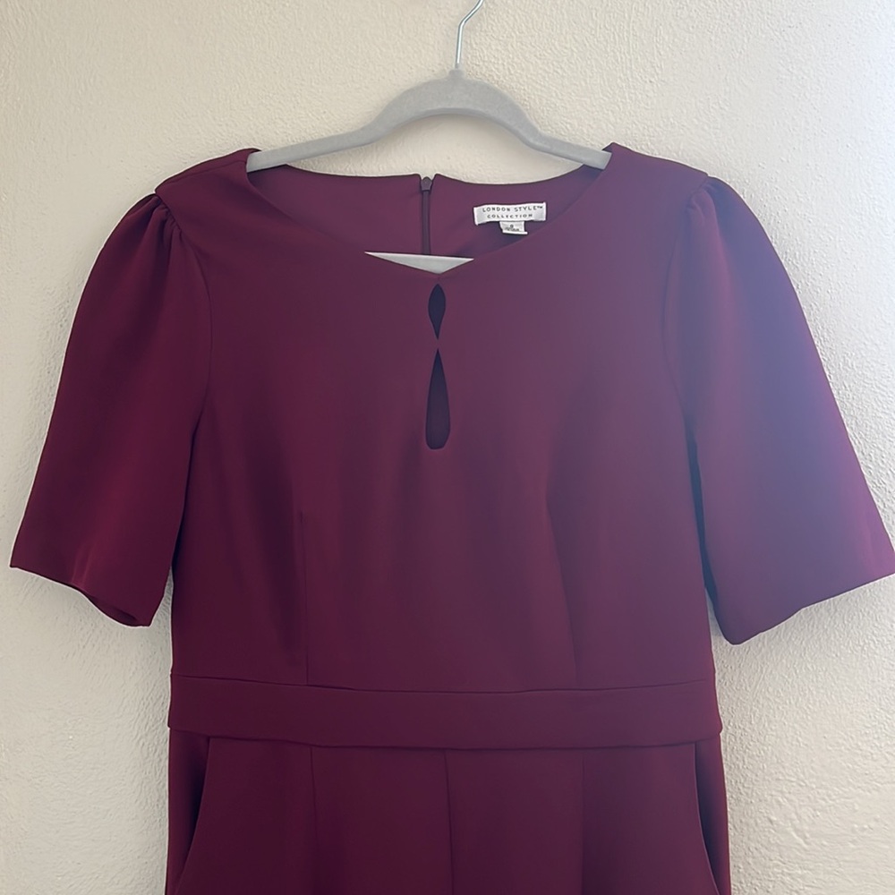 Maroon jumpsuit